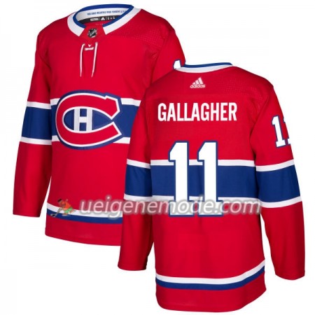 Herren Eishockey Montreal Canadiens Trikot Brendan Gallagher 11 Adidas 2017-2018 Rot Authentic